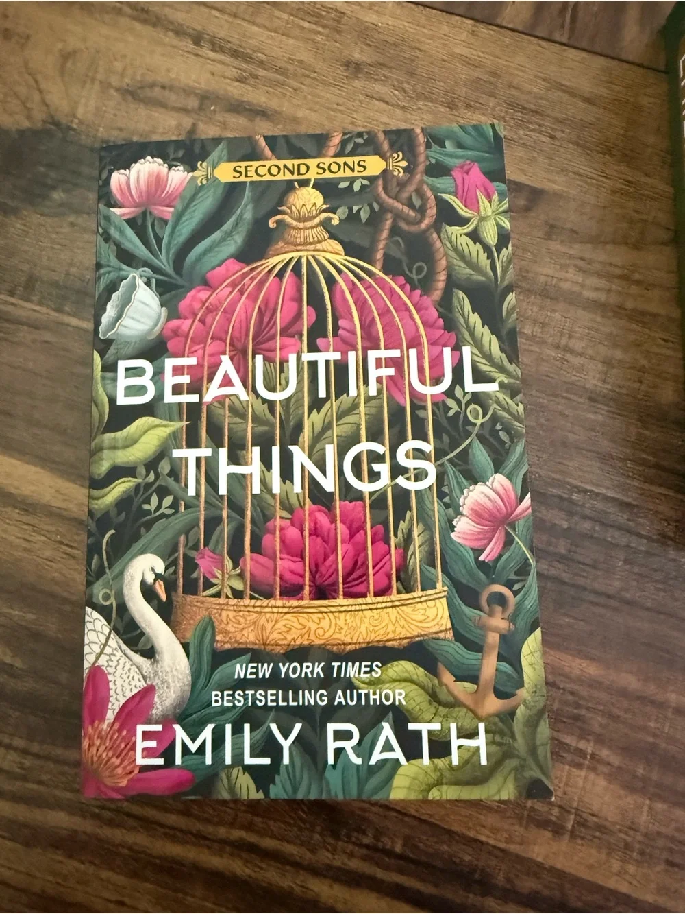Beautiful Things by Emily Rath - Floral Gold Cage Cover
